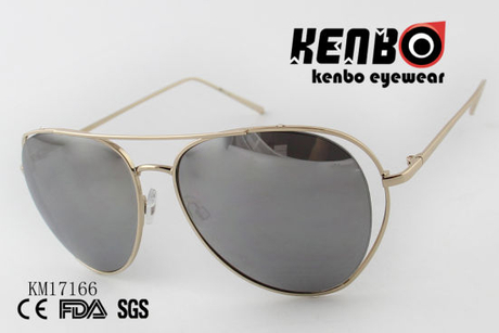 Sunglasses with Thin Metal Circle Frame Km17166