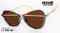 Fashion Design Frame Metal Sunglasses with PC Rim and Nice Temples Km18040
