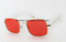 Square Frame Thin Fashionable Fully Metal Sunglasses Km17067