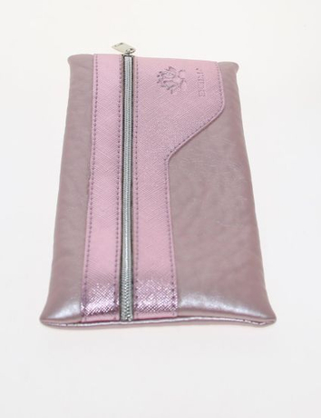 Shiny PU Ladies Glasses Pouch with Zip Lock