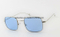 Square Frame Thin Fashionable Fully Metal Sunglasses Km17067