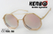 Double Metal Rim Filling with Round Lens Km17111 Fashion Accessory Sunglasses